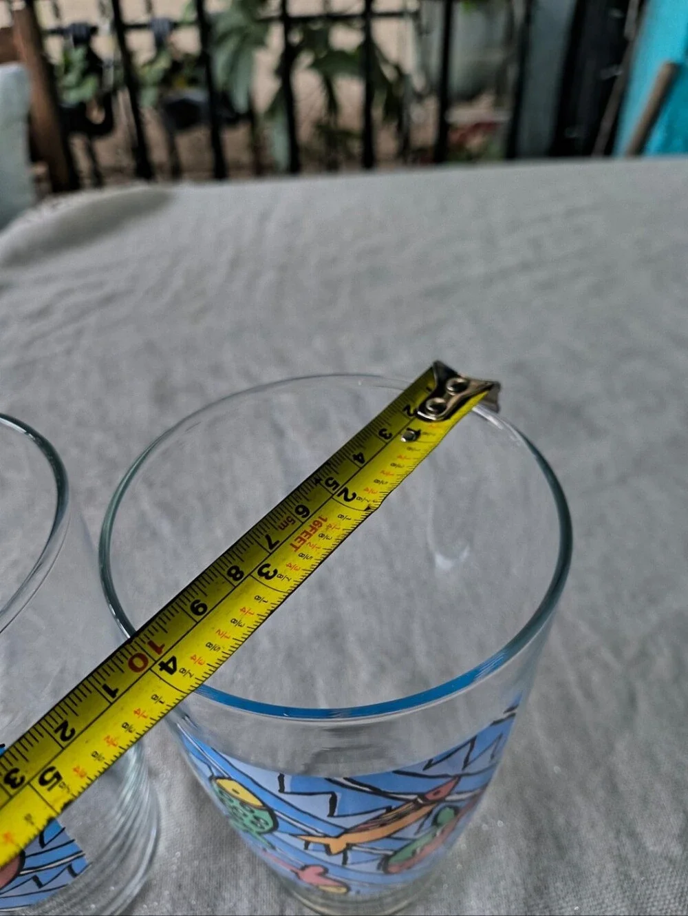 Pair of Large Multi Color Fish Glasses
